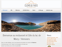 Tablet Screenshot of moiryresto.ch